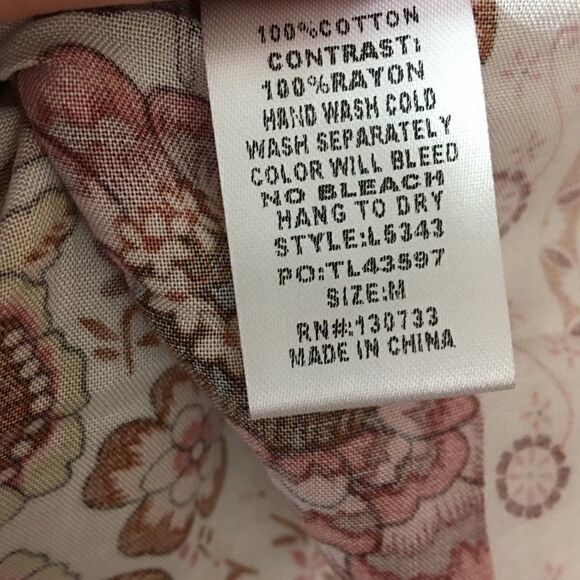 Boho off the shoulder top pink boho floral top - Picture 12 of 12